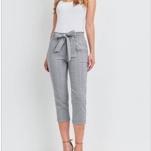 Plaid High Waisted Dress Pants